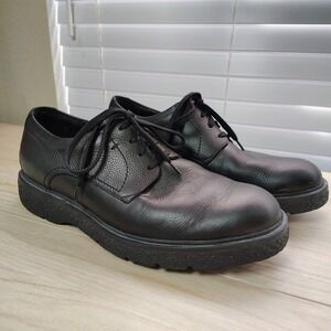 Mephisto Eddy Black Leather Air Jet Laced Dress Shoes Mens 11 Comfort Oxford